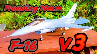 Maiden Flights of the New Freewing 70mm F-16 V3!! @MotionRC