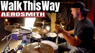 Aerosmith - Walk This Way - Drum Cover (🎧High Quality Audio)