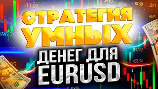 Стратегия умных денег для валютной пары EURUSD