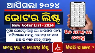 How to download New Voter List 2024