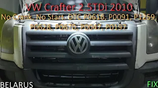 VW Crafter 2.5 TDi No Crank No Start