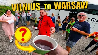 ⭐ Tour Bus Fun: VILNIUS, LITHUANIA to WARSAW, POLAND