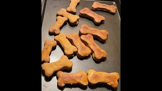 Pumpkin Peanut Butter Dog Biscuits