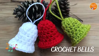 How to Crochet a Christmas Bell | Crochet Bells Christmas Decoration | Crochet Christmas Ornaments
