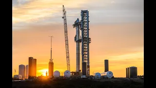 Full stack Starship sunrise  🚀⛅ timelapse