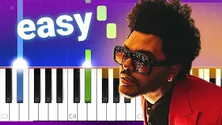 The Weeknd - Blinding Lights (100% EASY PIANO TUTORIAL)