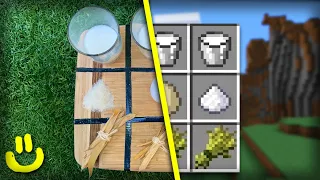 Minecraft Crafting Recipes in Real Life