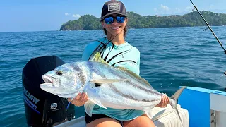 SISTER Caught GIANT ROOSTER FISH In Costa Rica!
