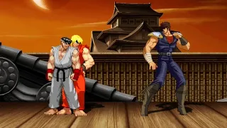 MASTER RYU & MASTER KEN vs KENSHIRO - Exciting High Level Fight!