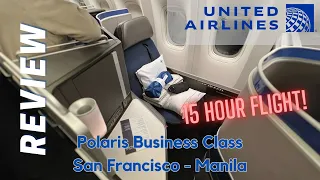 15 HOURS in United Polaris Business Class: San Francisco - Manila FLIGHT REVIEW & Trip Report