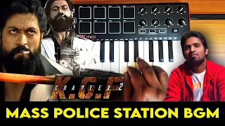 KGF - Chapter 2 | Mass Police Station Bgm By Raj Bharath | Yash | Prashanth Neel | Ravi Basrur