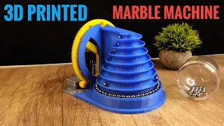 3D Printed Motorized Marble Run Machine - Marblevator || 3D Printing Timelapse