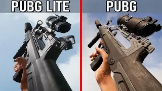 PUBG LITE vs PUBG - Weapons Comparison