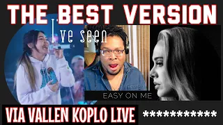 VIA VALLEN- EASY ON ME BY ADELE (COVER) KOPLO LIVE *THE BEST* REACTION