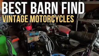 Motorcycle Treasure Hunt: The Ultimate Barn Find! #barnfind #vintagemotorcycles #motorcyclerewind