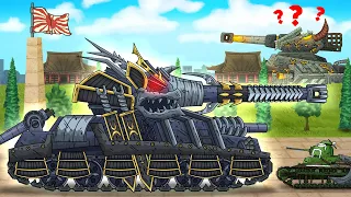 Iron Samurai Monster. Leviathan visits Japan - Cartoons about tanks