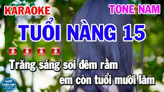 Karaoke Tuổi Nàng 15 Tone Nam Nhạc Sống