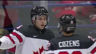 Liam Foudy Goal and Assist vs. Germany (2019 WJC Preliminary Round)