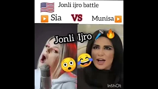 SIA MUNISA RIZAEVANI ORTA QOLDIRDI BATTLE 😯😅