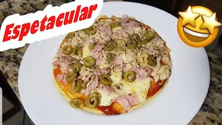 Pizza De Tapioca Na Frigideira/ Sem Trigo, Sem Glúten, Sem Leite, Sem Lactose #fácil  #rápido