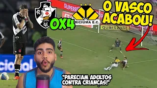 MAIOR HUMILHAÇÃO DA HISTORIA DO VASCO NO FUTEBOL BRASILEIRO! POS JOGO VASCO X CRICIUMA