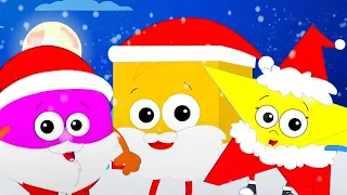 Five Fat Santa, Christmas Song and Cartoon Rhyme for Kids