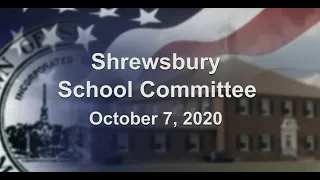 School Committee Meeting - October 7, 2020