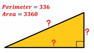 Can you find the side lengths of the triangle? | (Area Perimeter) |#math #maths #geometry