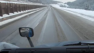 Mr. John Tutorial : Driving a Semi With Chains On Tires Colorado