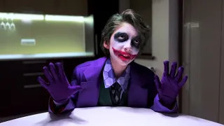 Scene from movie "The Dark Knight 2008" Impression of Heath Ledger "Joker" (PART 1)