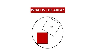 Geometry Puzzle: Can you find the area of the red square?