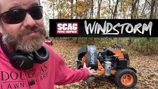 "Unleashing the Power of Scag Windstorm | Leaf Blowing Demonstration - No Music, Just Raw Power!"