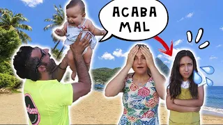 🏖 😱 PRIMER DÍA de PLAYA en FAMILIA y ACABA MAL 😩 VLOGS DIARIOS FAMILIA