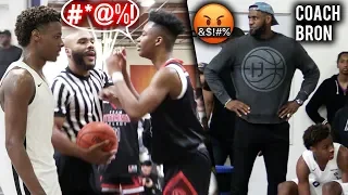 Bronny James Puts TEAM On HIS BACK In HEATED CHAMPIONSHIP Game! Coach LeBron!