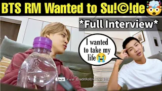 BTS RM - "I Wanted to Su!©!de"😭 BTS RM Full Interview with Jimin 💔 BTS RM Sad Story 😱 #bts #rm #v