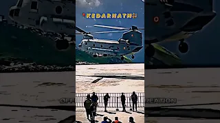 {CHINOOK}🇮🇳Landing of chinook Helicopter in Kedarnath || INDIAN AIRFORCE🇮🇳#iaf#shortsfeed#shorts