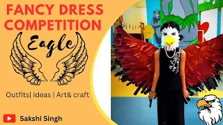 Fancy dress eagle outfit 🦅| Sakshi Singh | #youtube #viral #art #fancydress #eagles #craft #artist