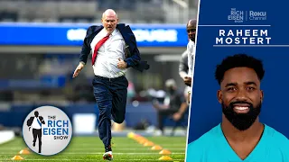 Dolphins RB Raheem Mostert’s GLOWING Review of Rich Eisen's RunRichRun 40-Yard Dash Form