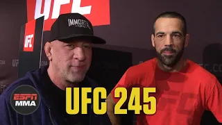 Mark Coleman, Matt Brown on training together | UFC 245 Media Day | ESPN MMA