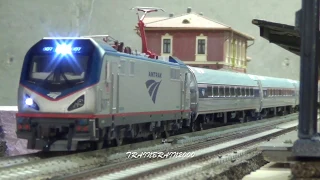 Modern Ho Scale Amtrak Trains Compilation!