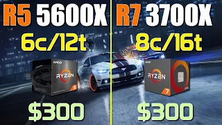 Ryzen 5 5600X vs. Ryzen 7 3700X | Test in 9 Games