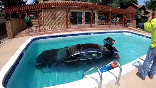 Teen Drives Car Into Swimming Pool