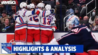 Rangers 3 Quick Goals In 2nd Period Too Much For CBJ | New York Rangers