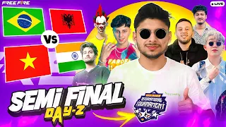 SEMI FINAL DAY 2 INT CUP 🔥😨 VINCENZO, CLASSY, ANKUSH, BRAZIL, BD, LBG #nonstopgaming- free fire live