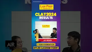 AIR 1 - CLAT 2024 | | ALL INDIA RANK - 1 | CLAT 2024 TOPPER | LAW PREP TUTORIAL | CLAT 2024 RESULT