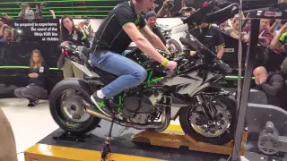 Dyno sessie Kawasaki H2R @ motorbeurs 28-02-2015