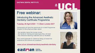 Taster session: Advanced Aesthetic Dentistry Certificate Programme