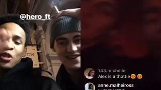 Hero fiennes-tiffin drunk "Rrrrrr" haha