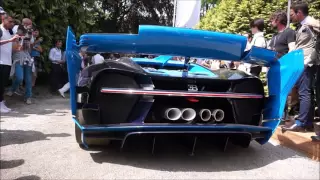 Bugatti VISION GT Start Up & LOUD Revs