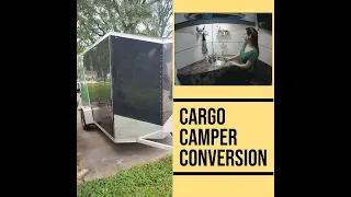 Cargo trailer camper conversion